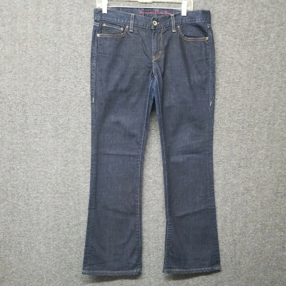 Levis 522 Ultra Low Jean's Women's Size  (33" x 32") Dark Wash Blue